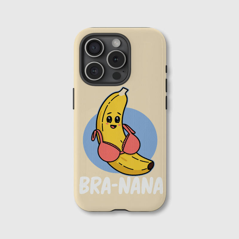 Funny Bra-Nana Magnetic Phone Case | Cute Novelty Gift for Friends Birthdays White Elephant