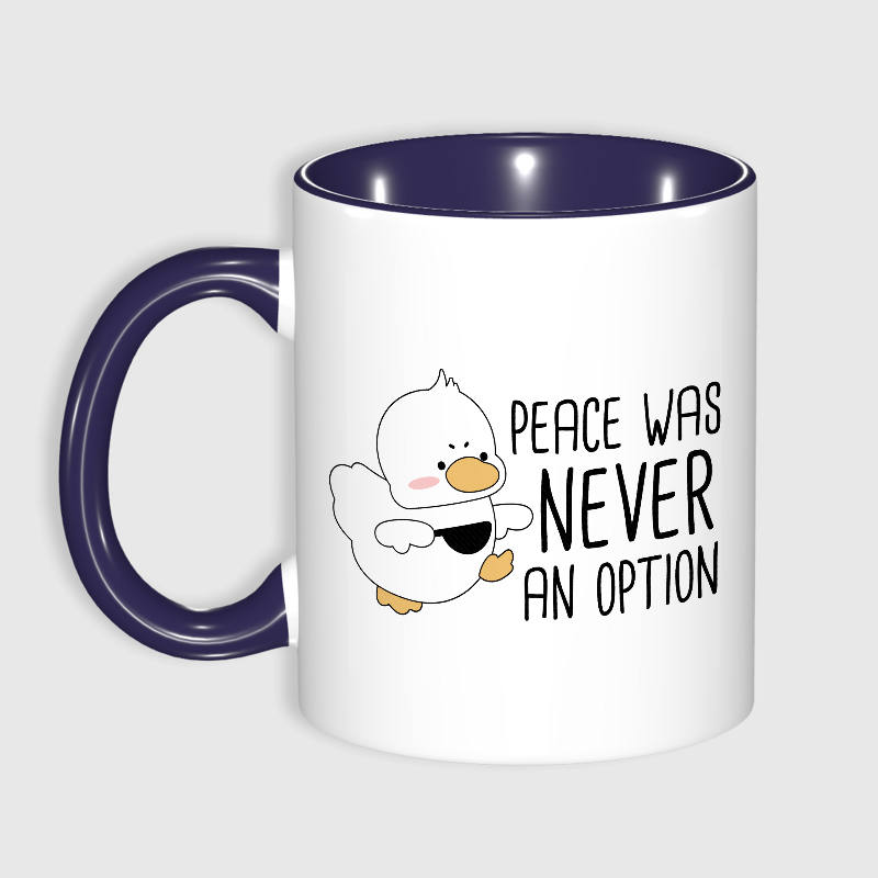 Funny Duck Quote Ceramic Mug for Friend Birthday Daily Use