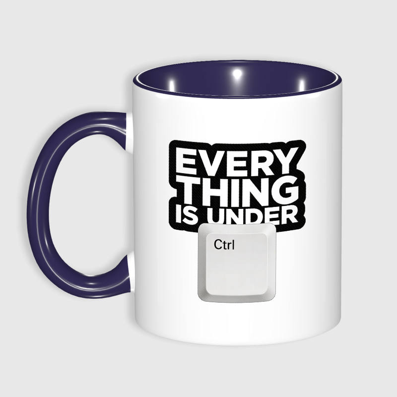 Funny Ctrl Pun 11oz Ceramic Mug for Programmer Office Gift