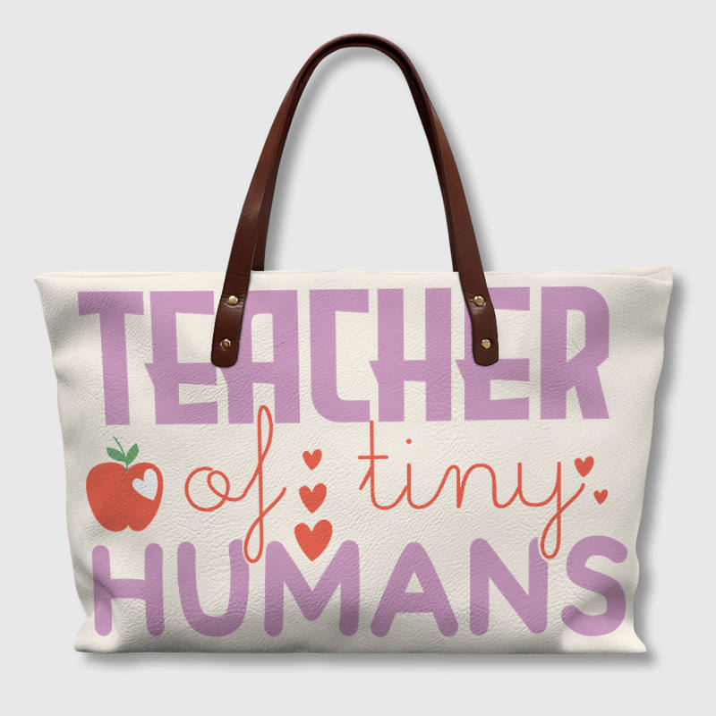 Teacher of Tiny Humans Tote Bag for Teacher Gifts