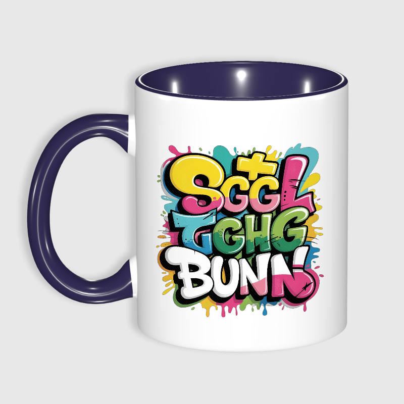 Vibrant Graffiti 11oz Ceramic Coffee Mug Gift For Art Lovers