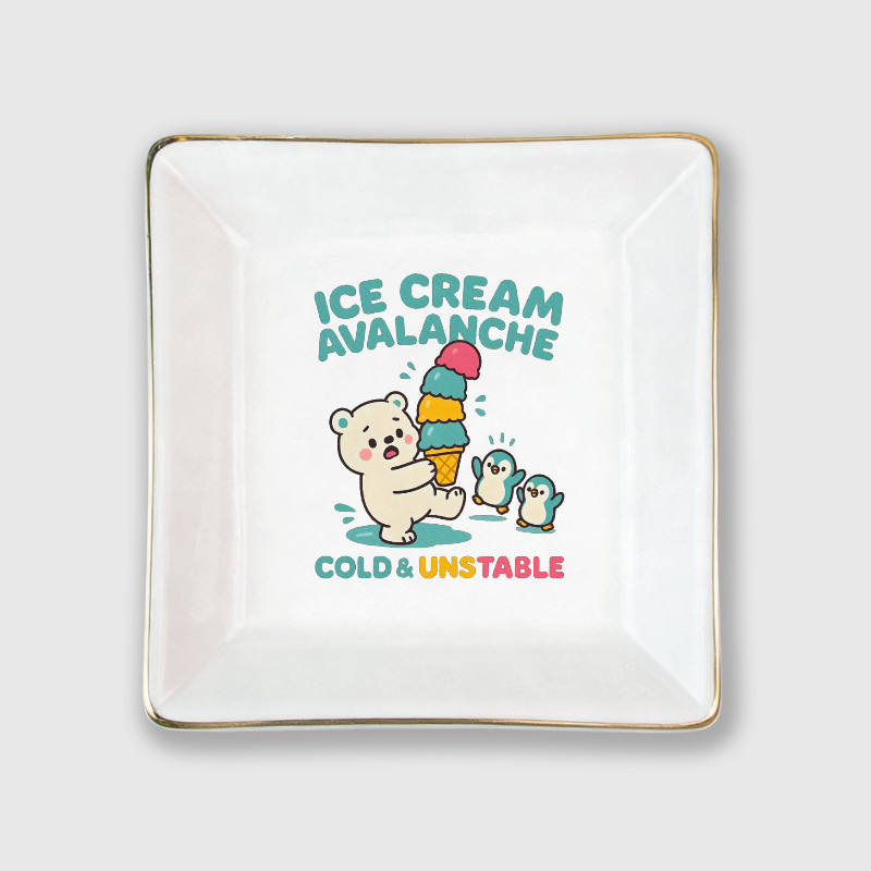 Cute Polar Penguin Tray for Animal Lovers Summer Gift