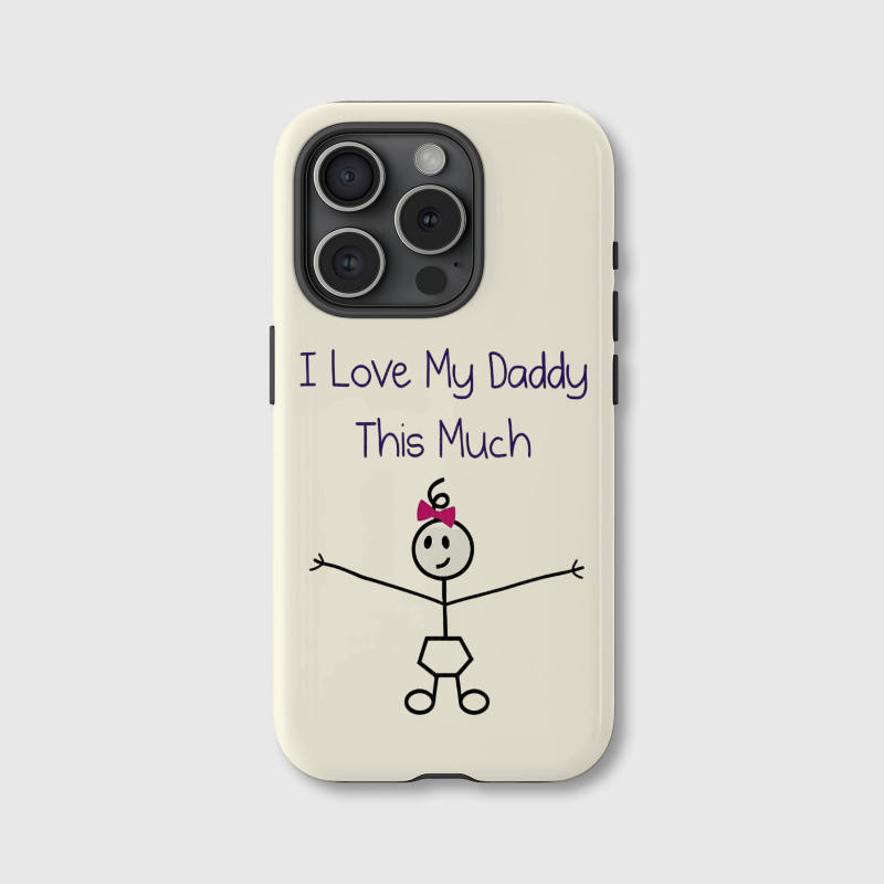 I Love My Daddy Magnetic iPhone Case Sweet Father's Day Gift for Dads from Kids