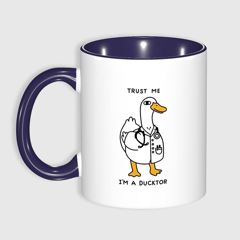 Funny Ducktor Pun 11oz Coffee Mug for Medical Staff Gift