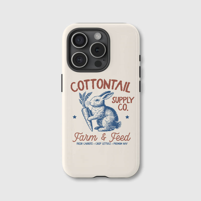 Cottontail Rabbit Magnetic iPhone Case | Cute Spring Easter Gift for Animal & Farm Lovers