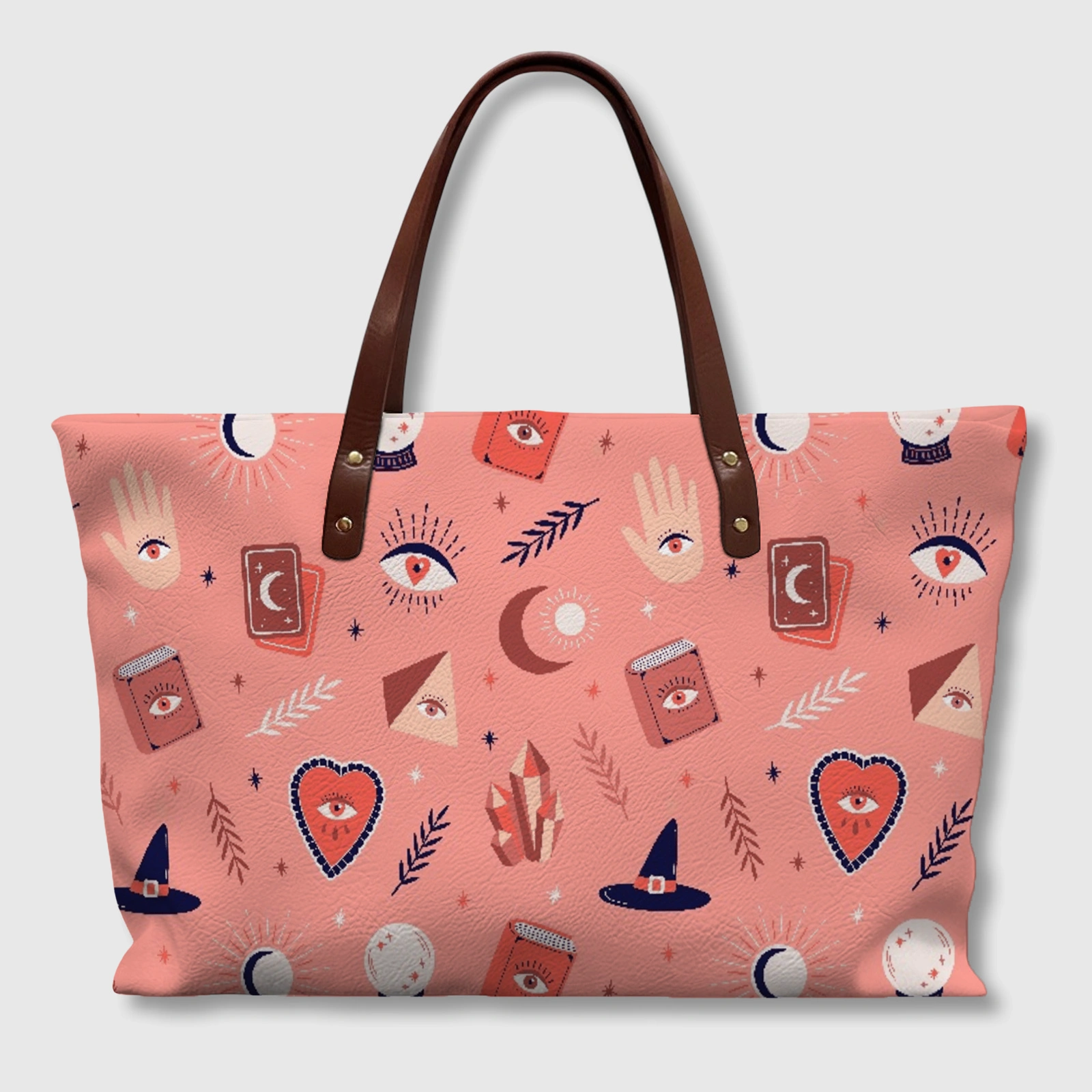 Witchy Occult Tote Bag for Tarot Lovers Daily Use Gift