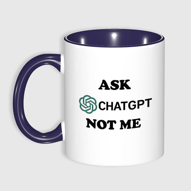 Funny ChatGPT Ceramic Mug for Coworkers Work Gift