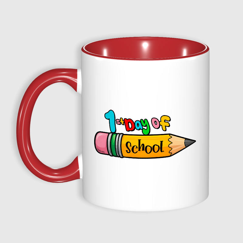 1st Day of School Pencil Mug Teacher Back To School Gift