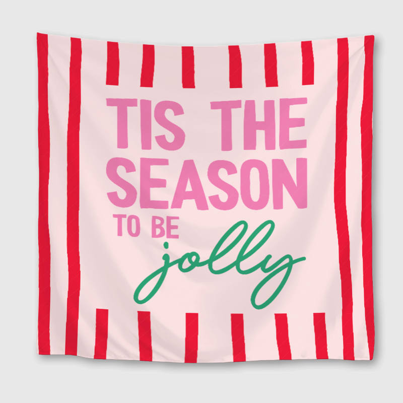 Festive Christmas Quote Square Towel for Holiday Gift & Use