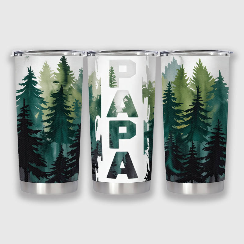 Pine Papa Insulated Tumbler for Dad Father's Day