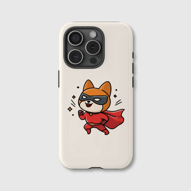 Superhero Shiba Inu Magnetic iPhone Case for Pet Lovers Birthday Gift