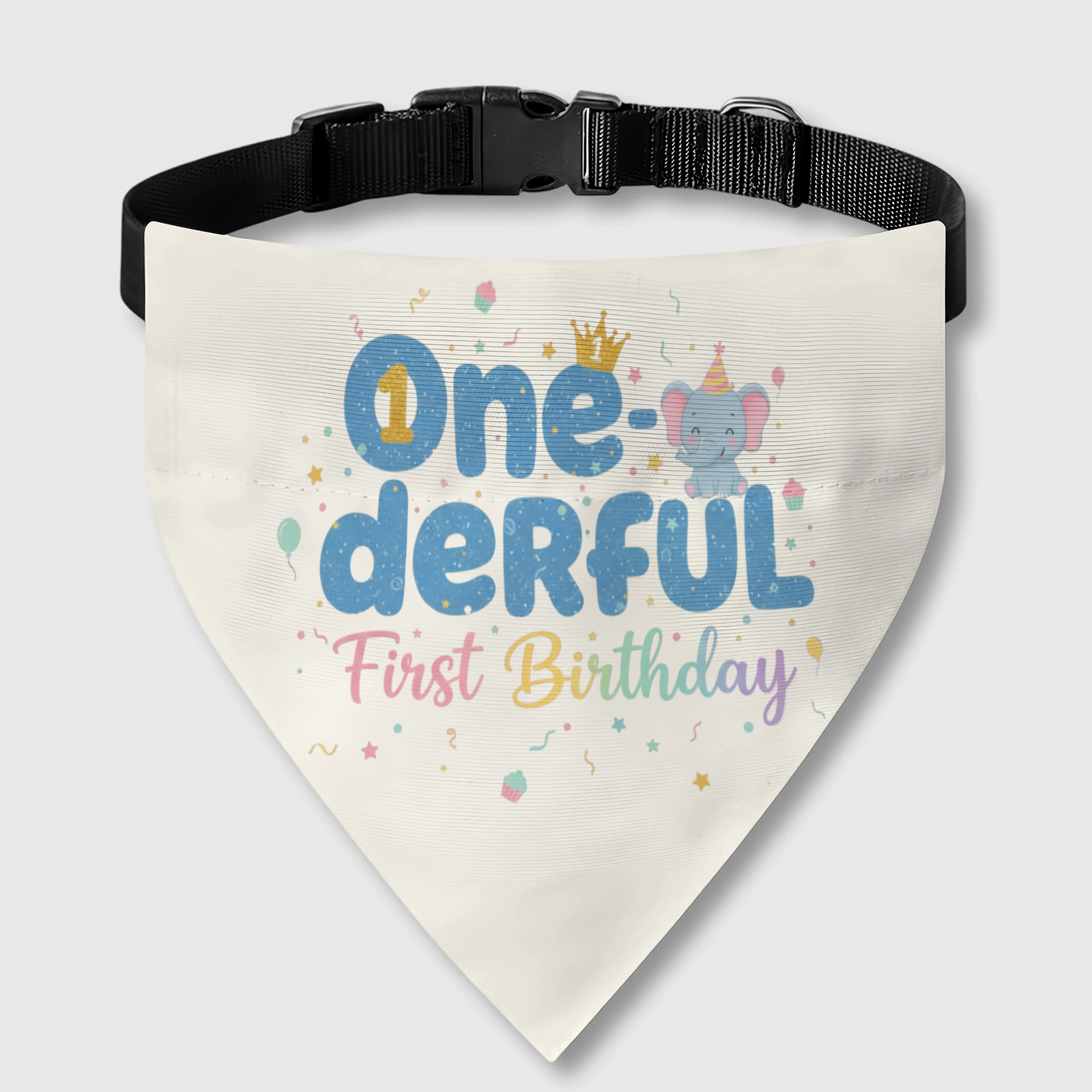 One-derful First Birthday Pet Bandana Collar for Pets