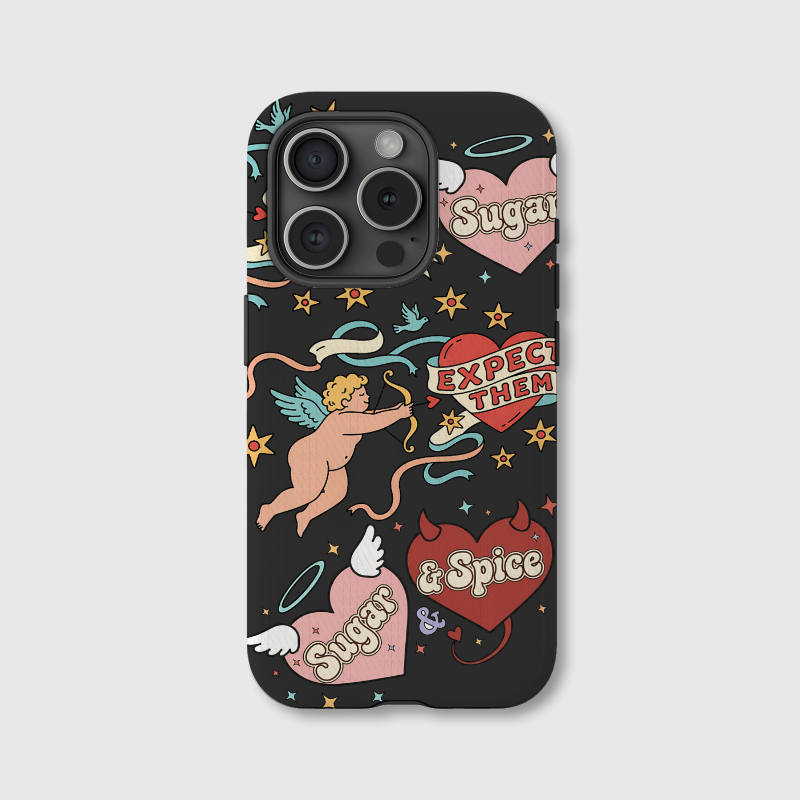 Personalized Sugar & Spice Cupid MagSafe Phone Case - Custom Gift for iPhone 15/16/17 Series