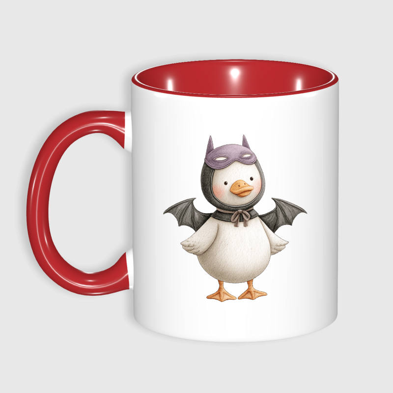 Cute Bat Duck 11oz Mug for Duck Lovers Halloween Gift