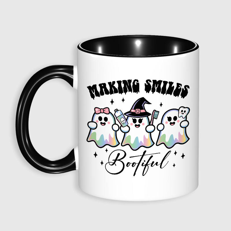 Cute Dental Ghost 11oz Mug for Dentist Halloween Gift
