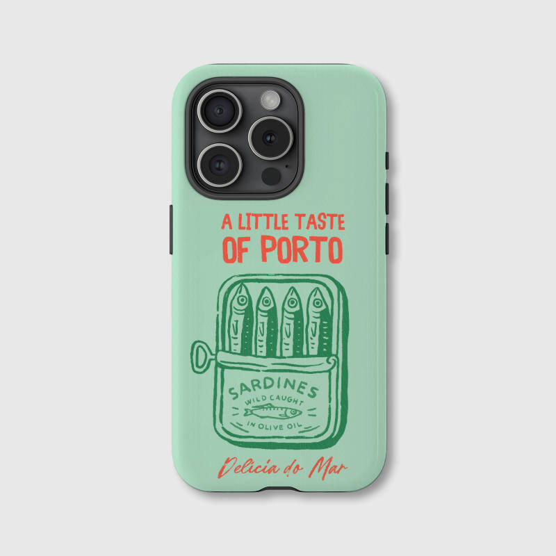 Porto Sardine Print Phone Case for Travelers Souvenir Gift