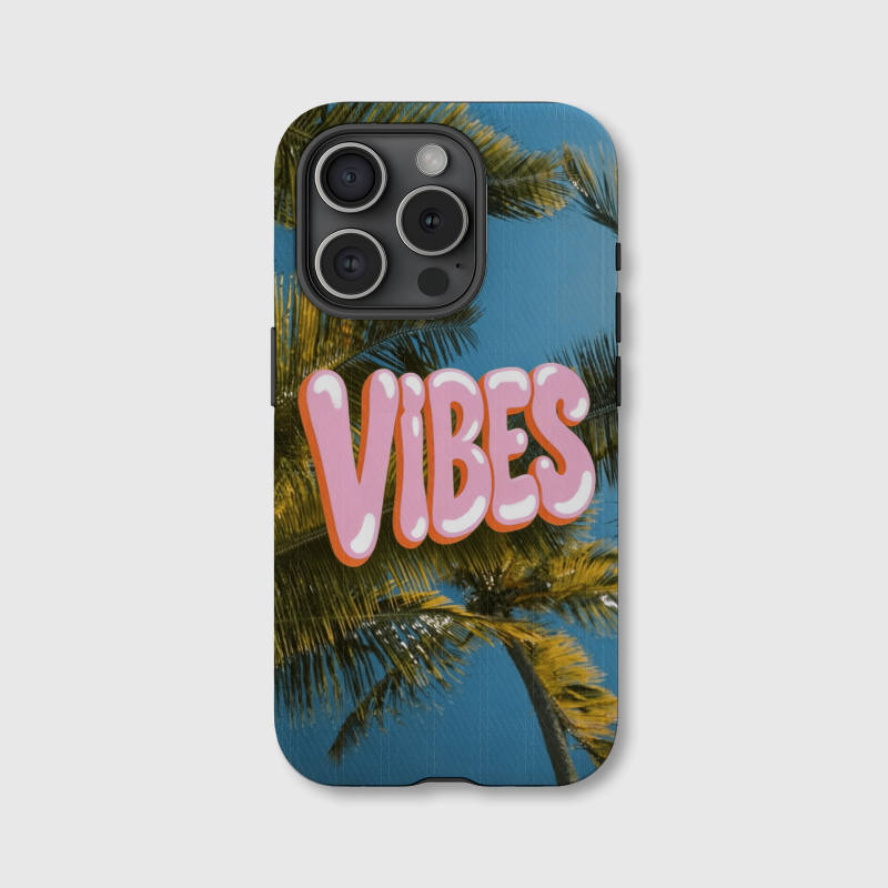 Palm Tree Vibes Shockproof Phone Case for Summer Daily Use