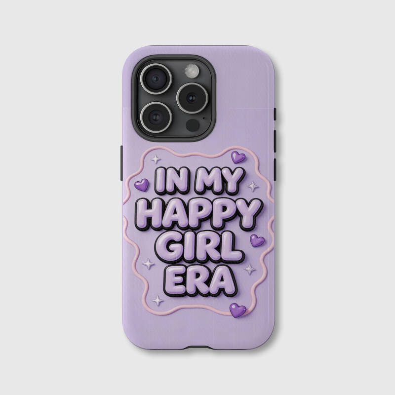 Cute Purple Happy Girl Era Magnetic Phone Case, Ideal Birthday Gift for Women & Friends