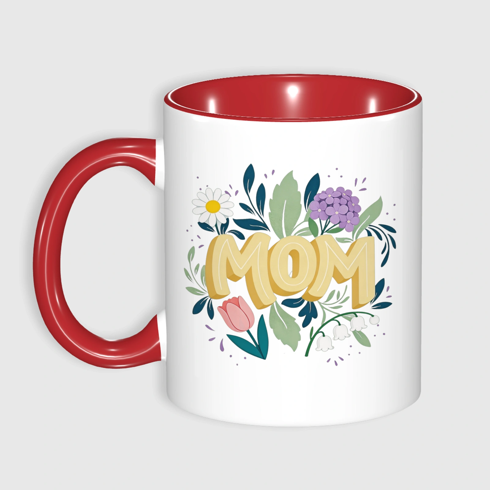 Floral MOM Coffee Mug for Mom Mother's Day Gift