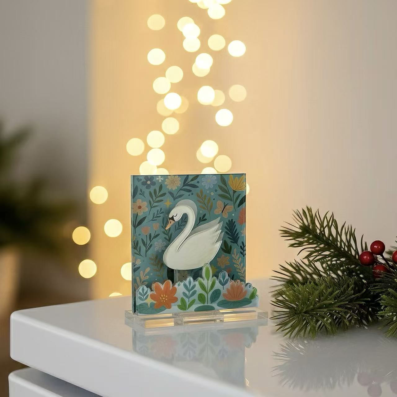 Acrylic Multi-Slot Fridge Magnet, Strong Magnetic Card & Note Clip, Clear Side-Suction Display Holder for Notes, Labels, and Photos – 2.36×2.36 in