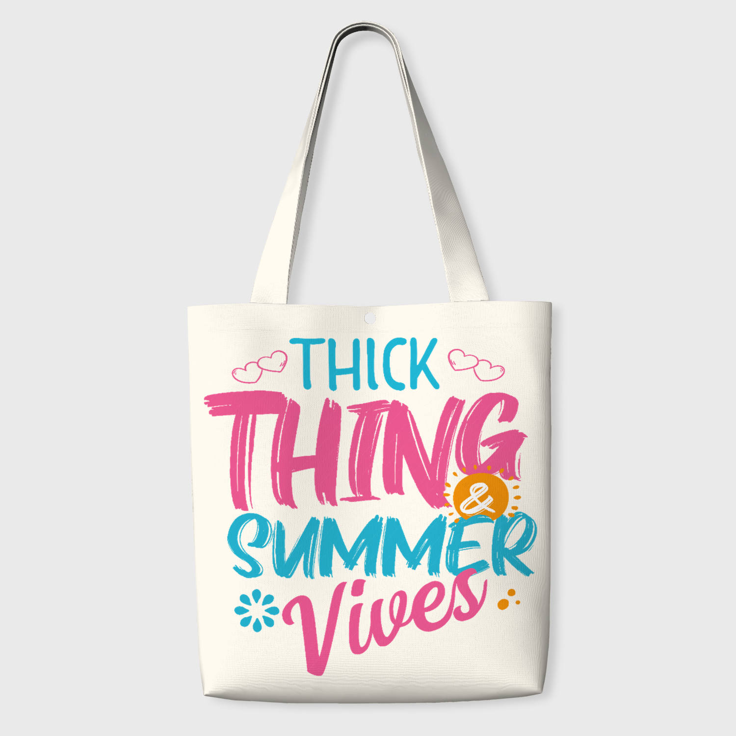 Thick Thing Summer Vibes Tote Bag for Daily Gifting