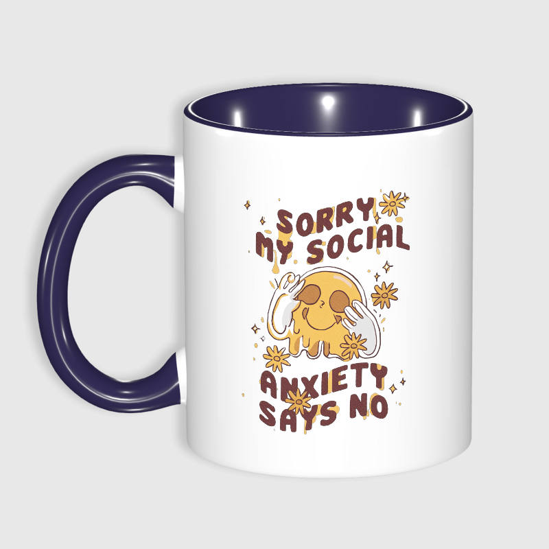Funny Social Anxiety Quote Coffee Mug for Introvert Gift