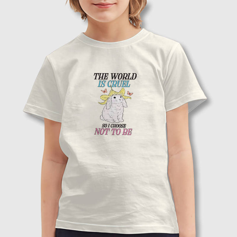 Cute Bunny Quote Kids T-Shirt for Pet Lovers Birthday Gift