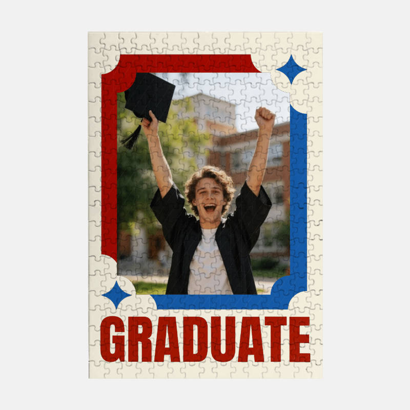Custom Photo Graduate 300 Piece Puzzle for Graduation Gift
