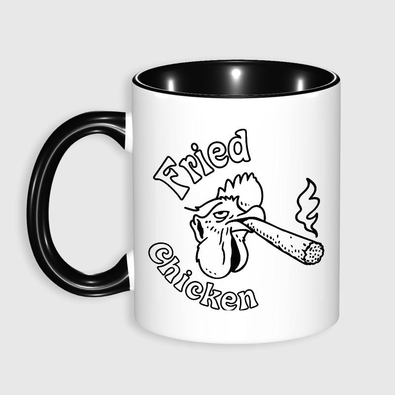 Funny Fried Chicken Rooster Coffee Mug for Men Daily Gift