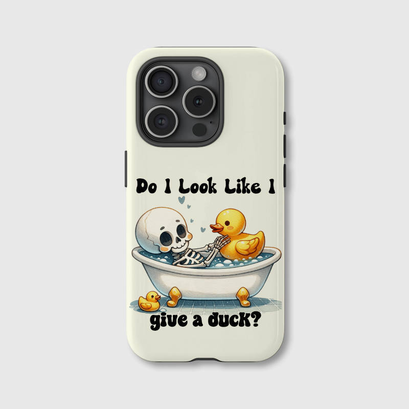 Funny Skeleton Duck Pun Magnetic Phone Case for Sarcasm Fans Gift