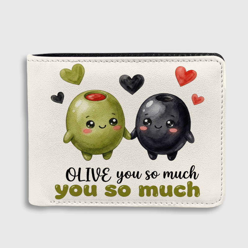 Cute Olive Pun Wallet for Partner Valentine's Day Gift