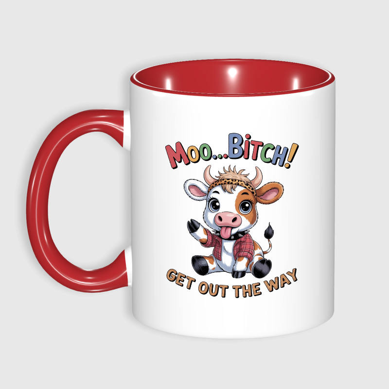 Funny Cow Quote 11oz Red Mug Gift For Cow Lovers