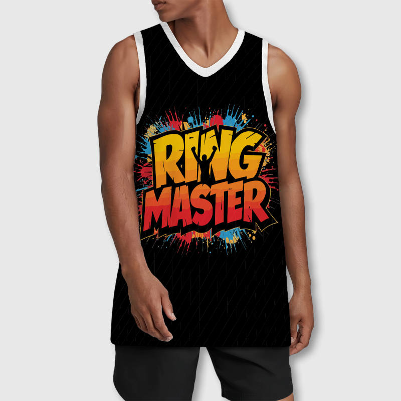 Ring Master Graffiti Basketball Jersey for Men Sports Gift