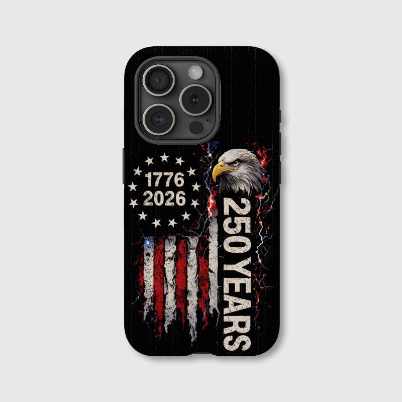 Bald Eagle US 250th Magnetic Phone Case for Patriotic Americans Gift