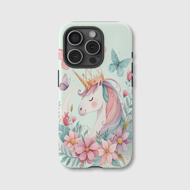 Cute Watercolor Unicorn Magnetic Phone Case for Women Girls Birthday Holiday Gifts