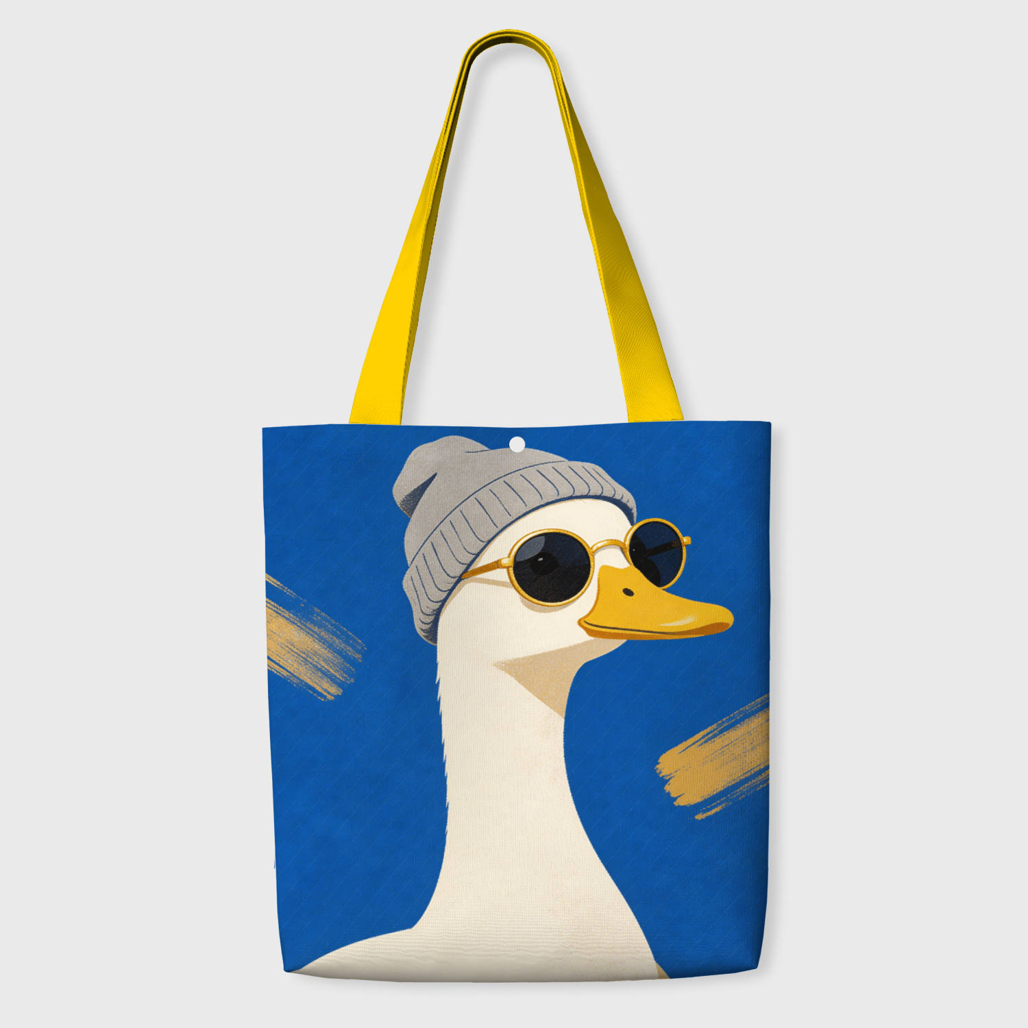 Cool Retro Duck Tote Bag for Duck Lovers Daily Use Gift