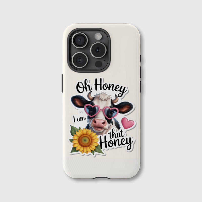 Funny Cow Sunflower Magnetic Phone Case for Cow Lovers Gift