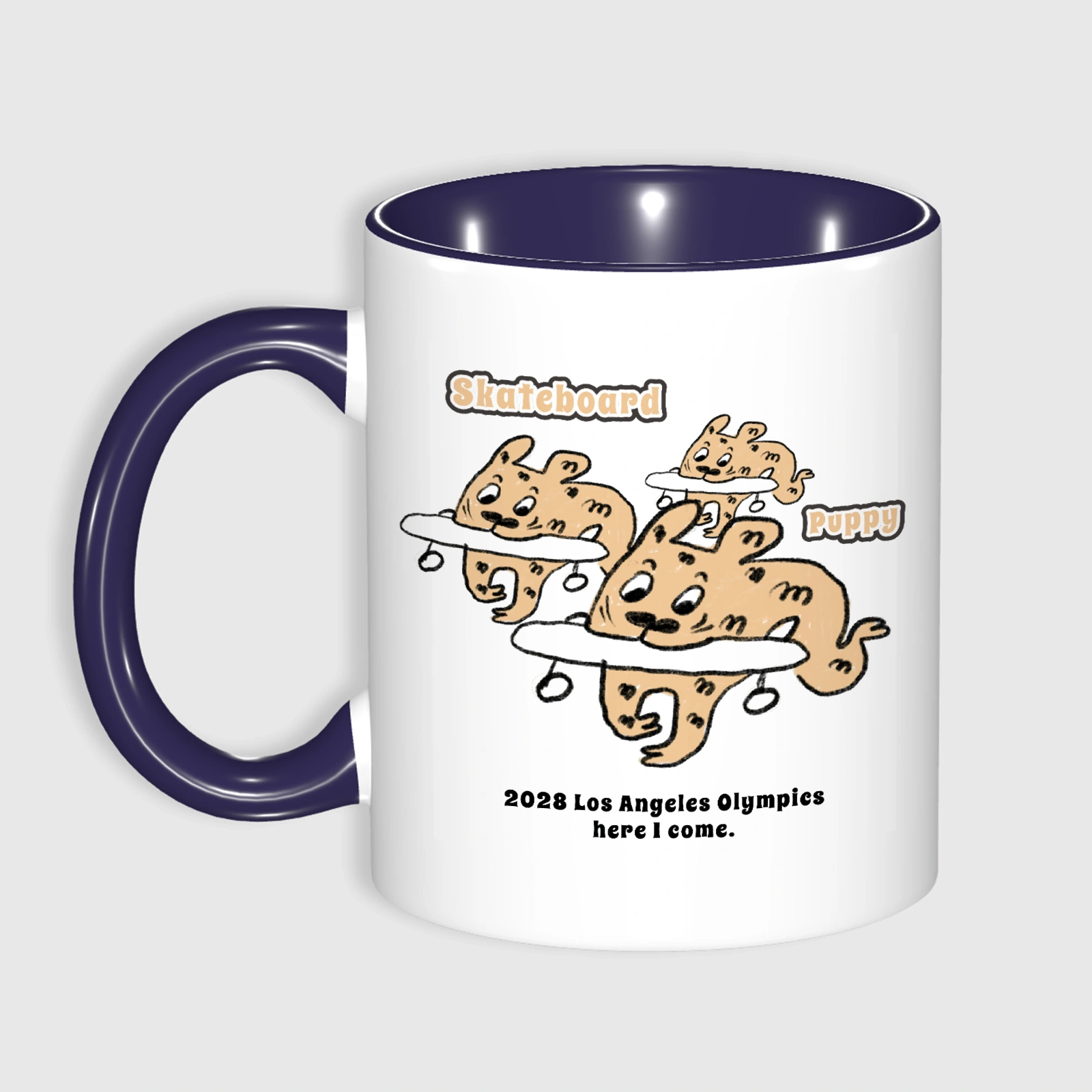 Published product example from Skateboard Puppy Cute Dog Illustration
