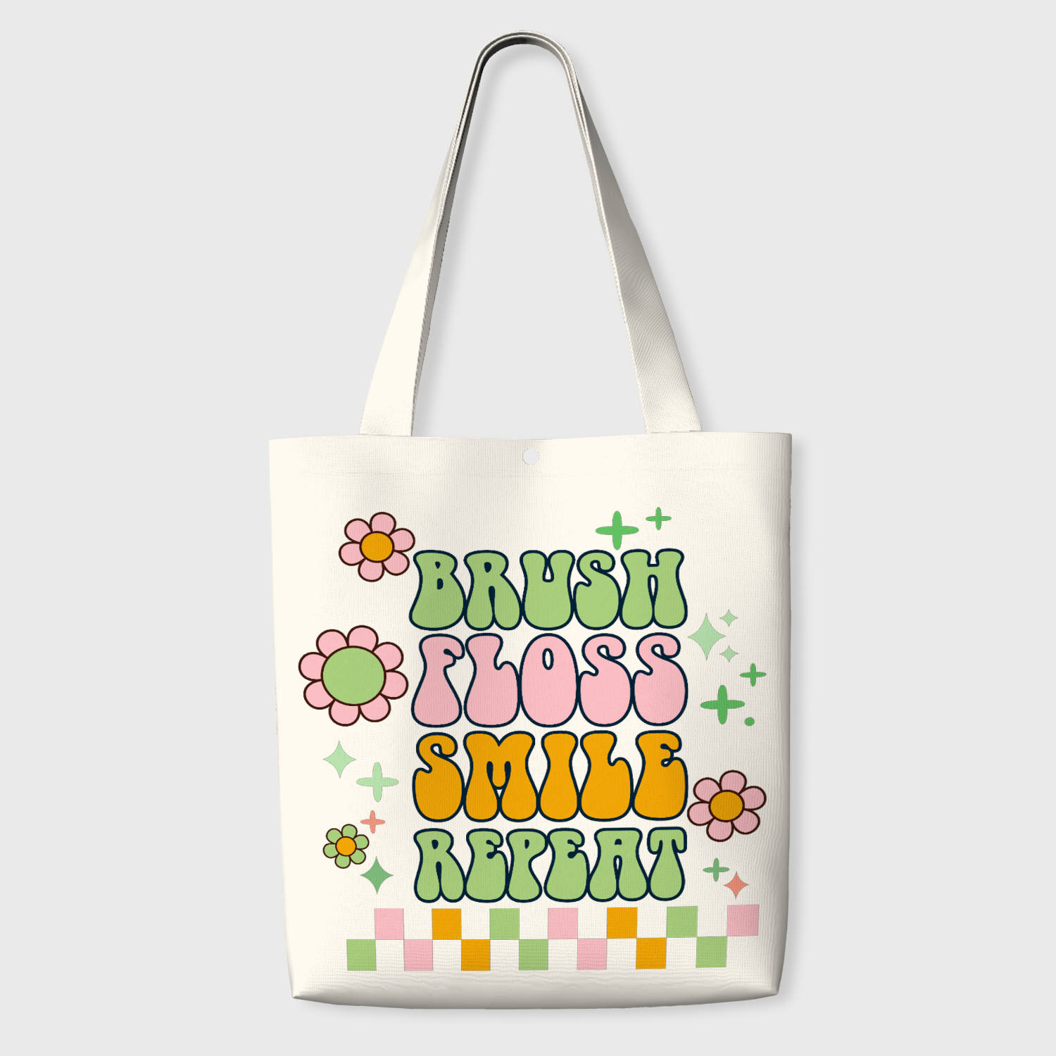 Groovy Dental Quote Tote Bag for Dentists Daily Use & Gift