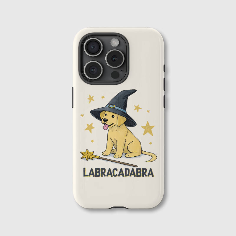 Funny Wizard Labrador Phone Case for Pet Lovers Gift