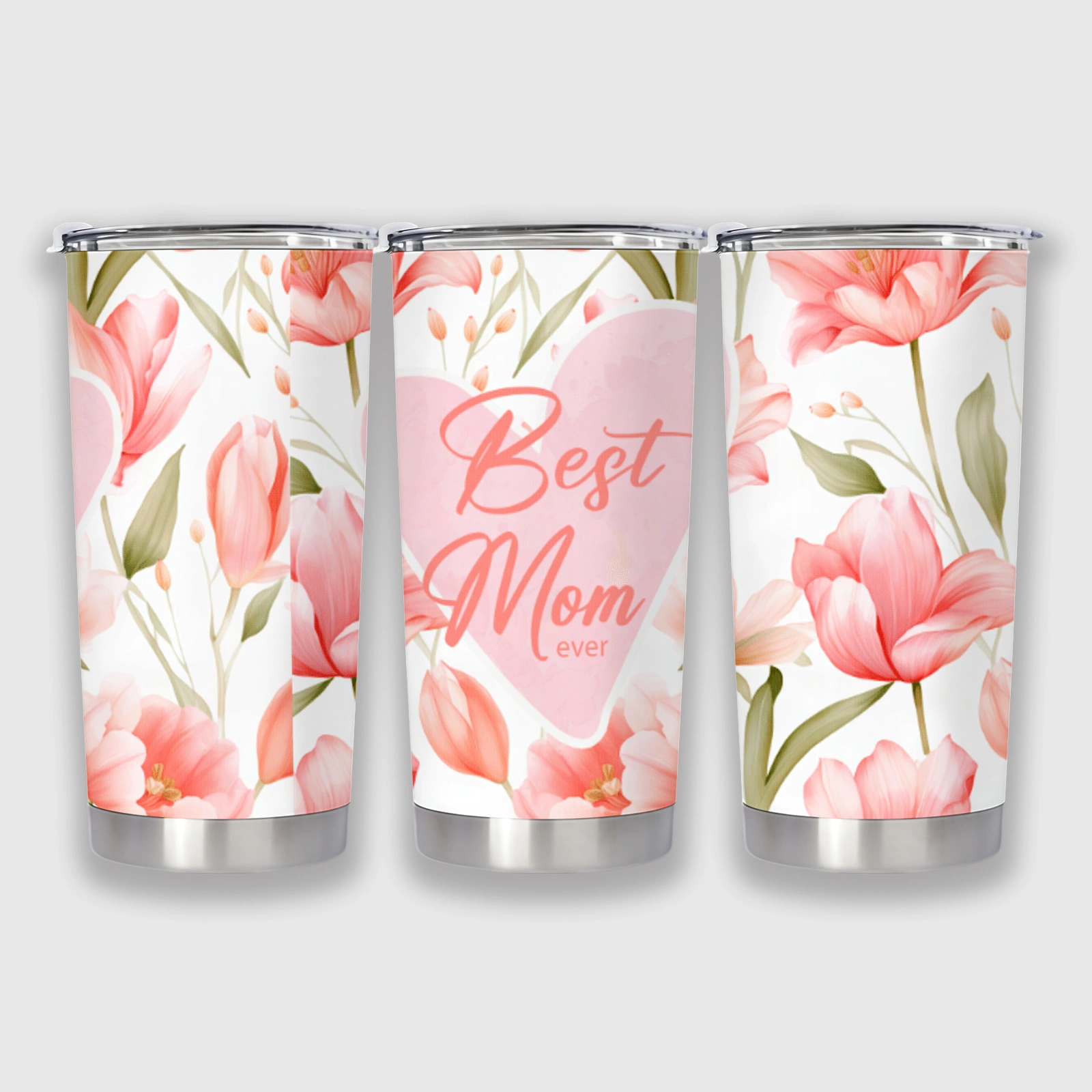 Best Mom Ever Stainless Steel Travel Tumbler - Gift for Mom