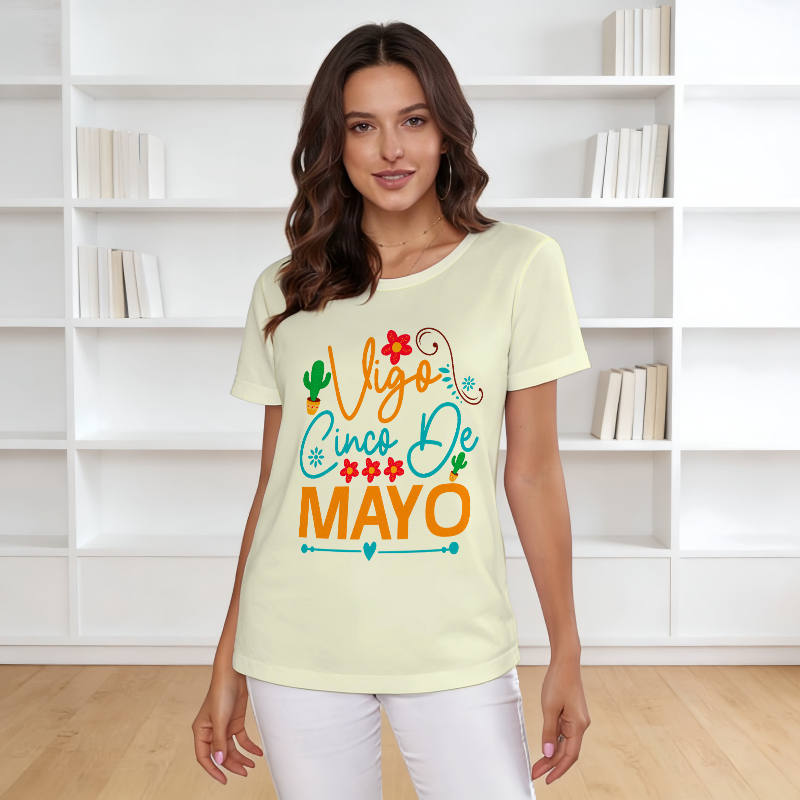 Vigo Cinco De Mayo Graphic Tee for Women Casual Wear