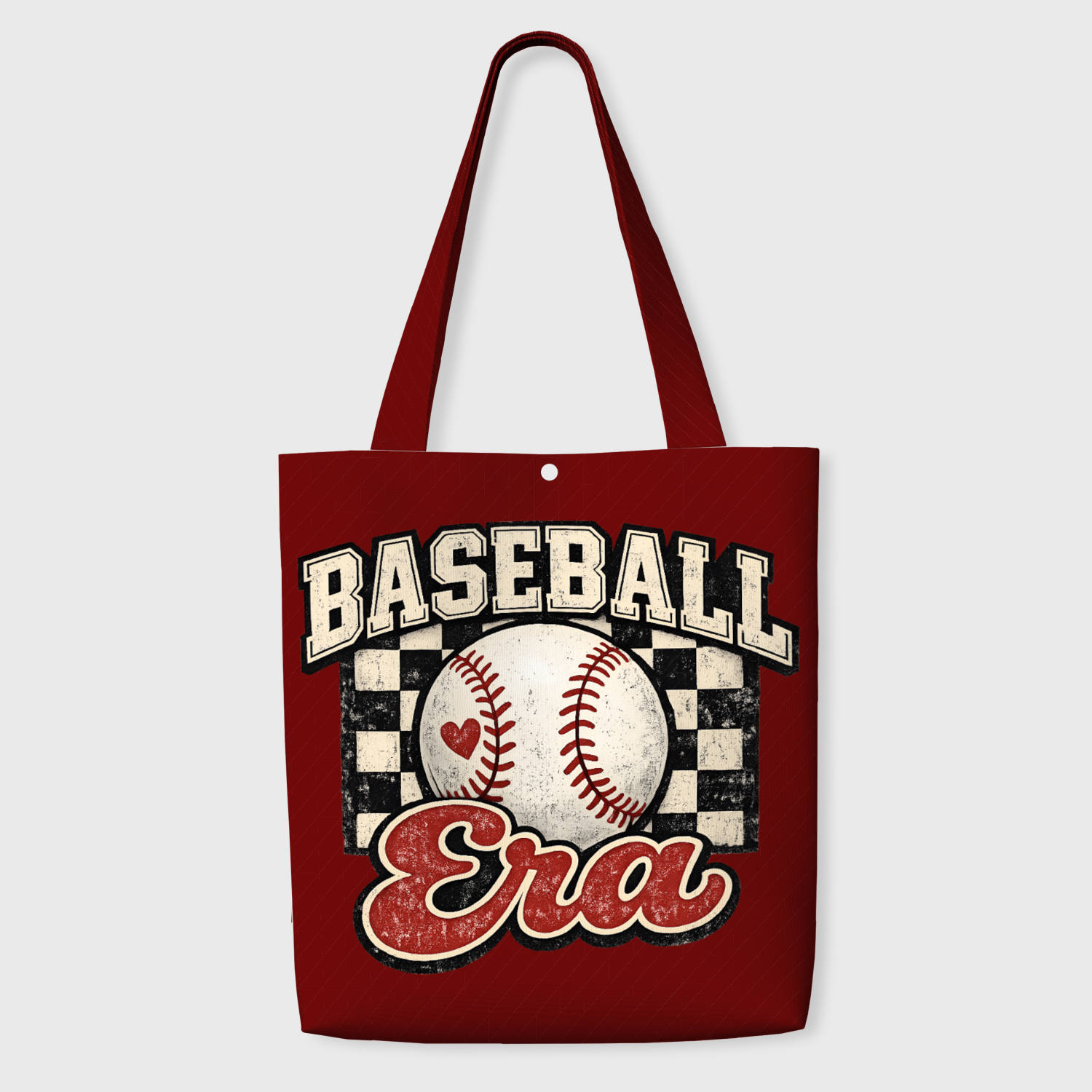 Retro Baseball Era Tote Bag for Sports Fans Daily Use