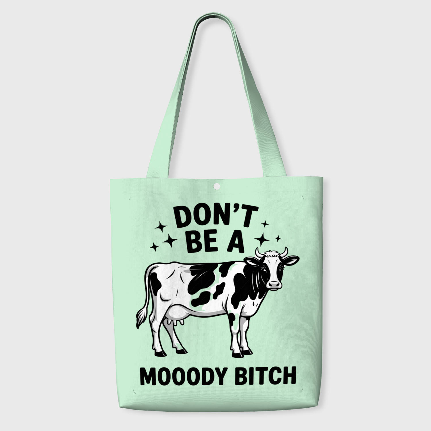 Funny Cow Pun Tote Bag for Cow Lovers Friendship Gift