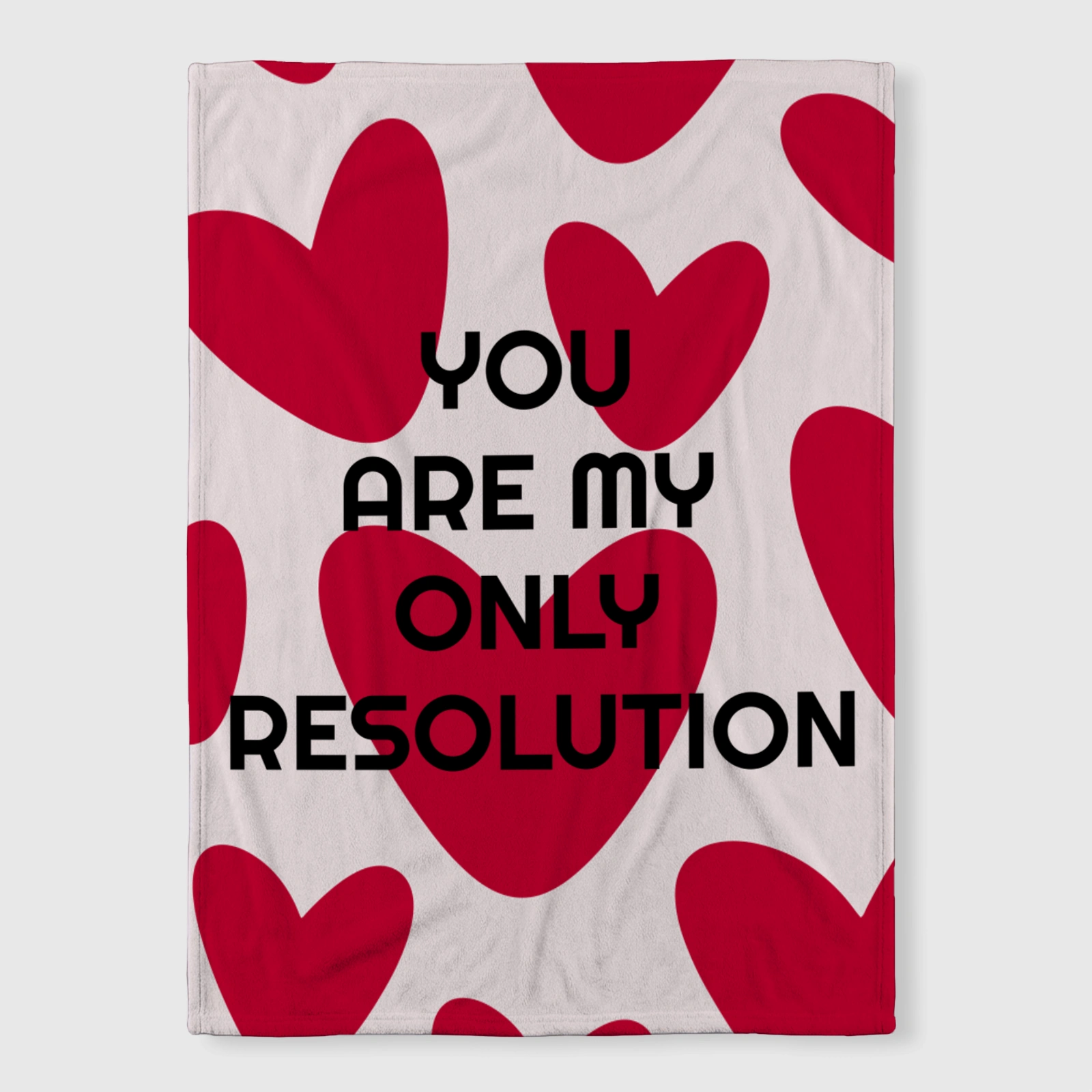 Love Heart Quote Throw Blanket for Couples Valentine's Gift