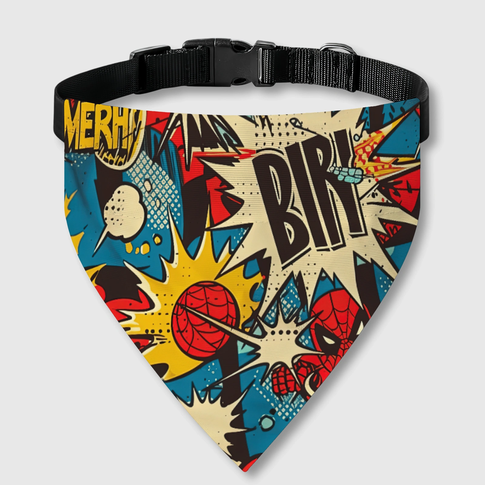 Retro Spider-Man Comic Pet Bandana Collar for Dogs Cats Gifts