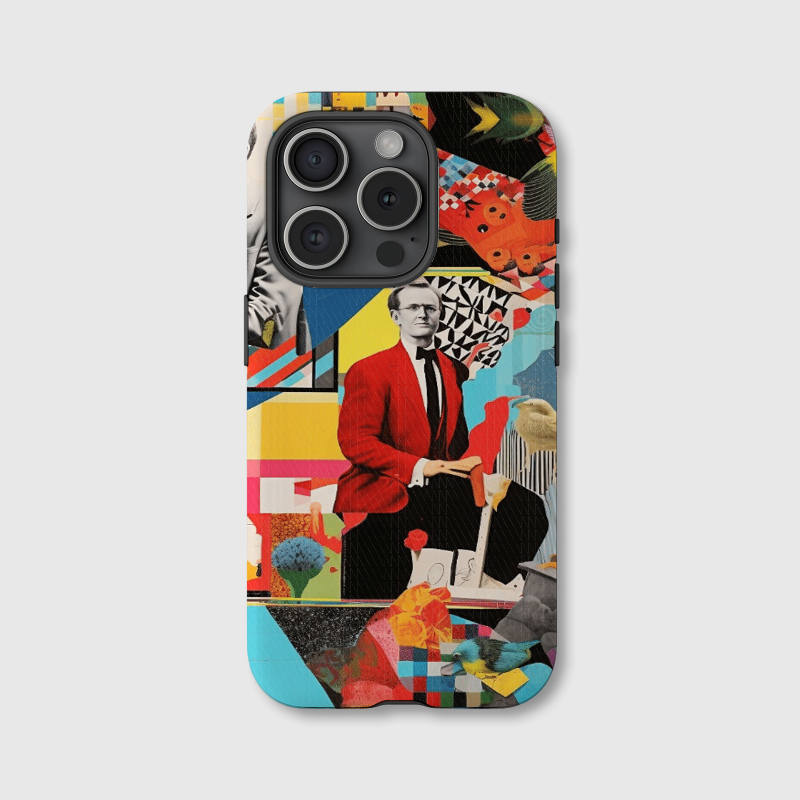 Retro Pop Art Collage Magnetic Phone Case for Art Lovers Birthday Holiday Gifting