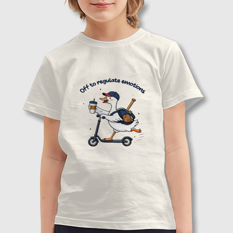 Funny Duck Quote Kids T-Shirt for Back to School Daily Wear