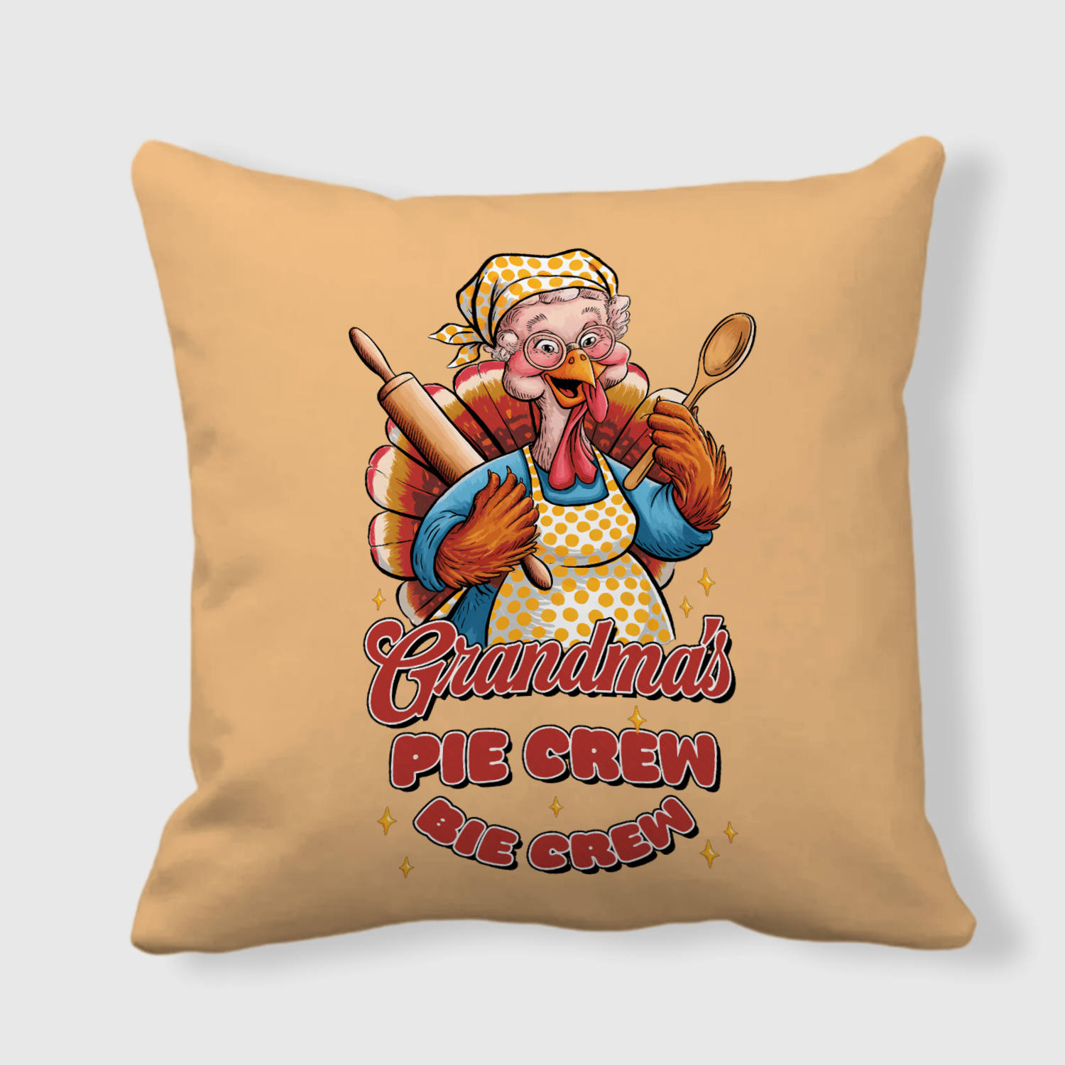 Funny Grandma Turkey Pillow for Thanksgiving Gift