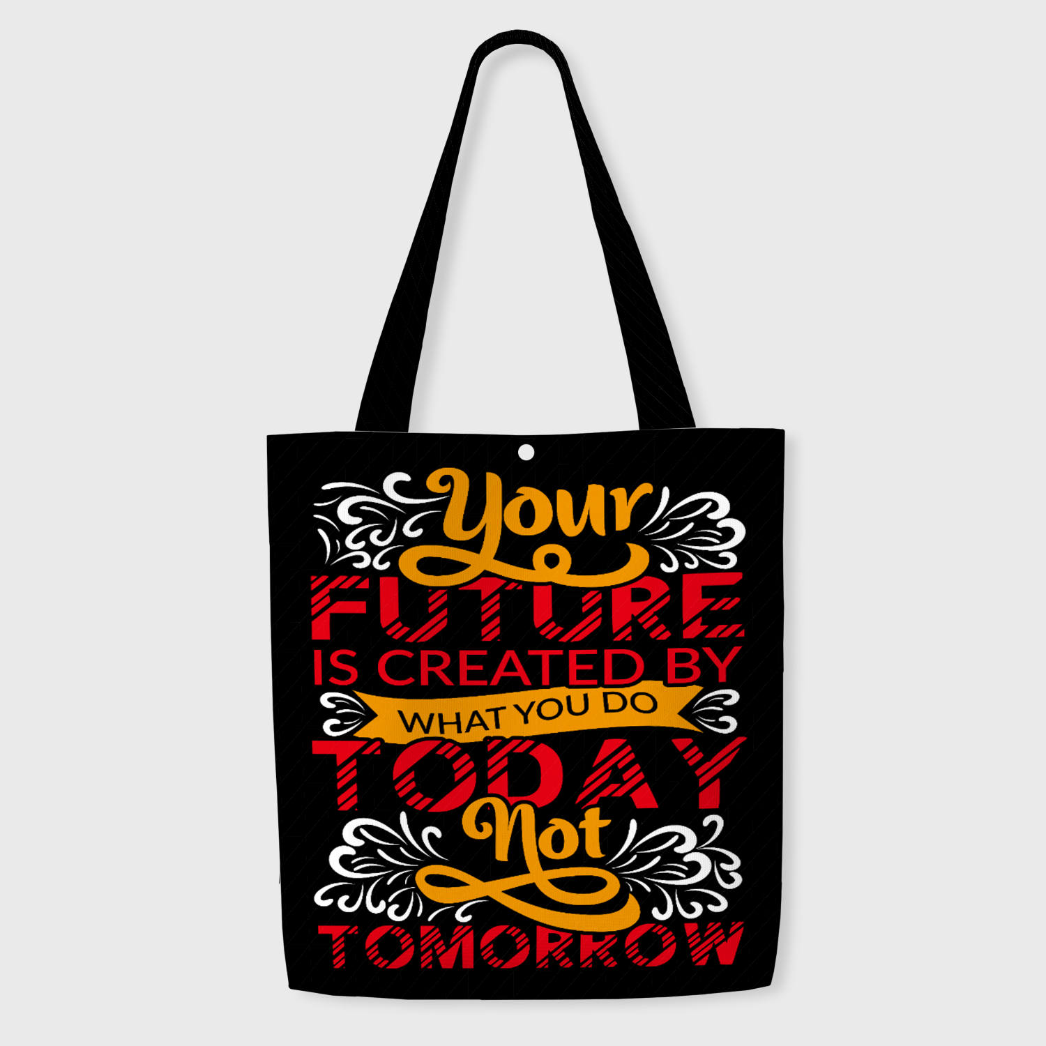 Motivational Quote Tote Bag for Students Graduation Gift
